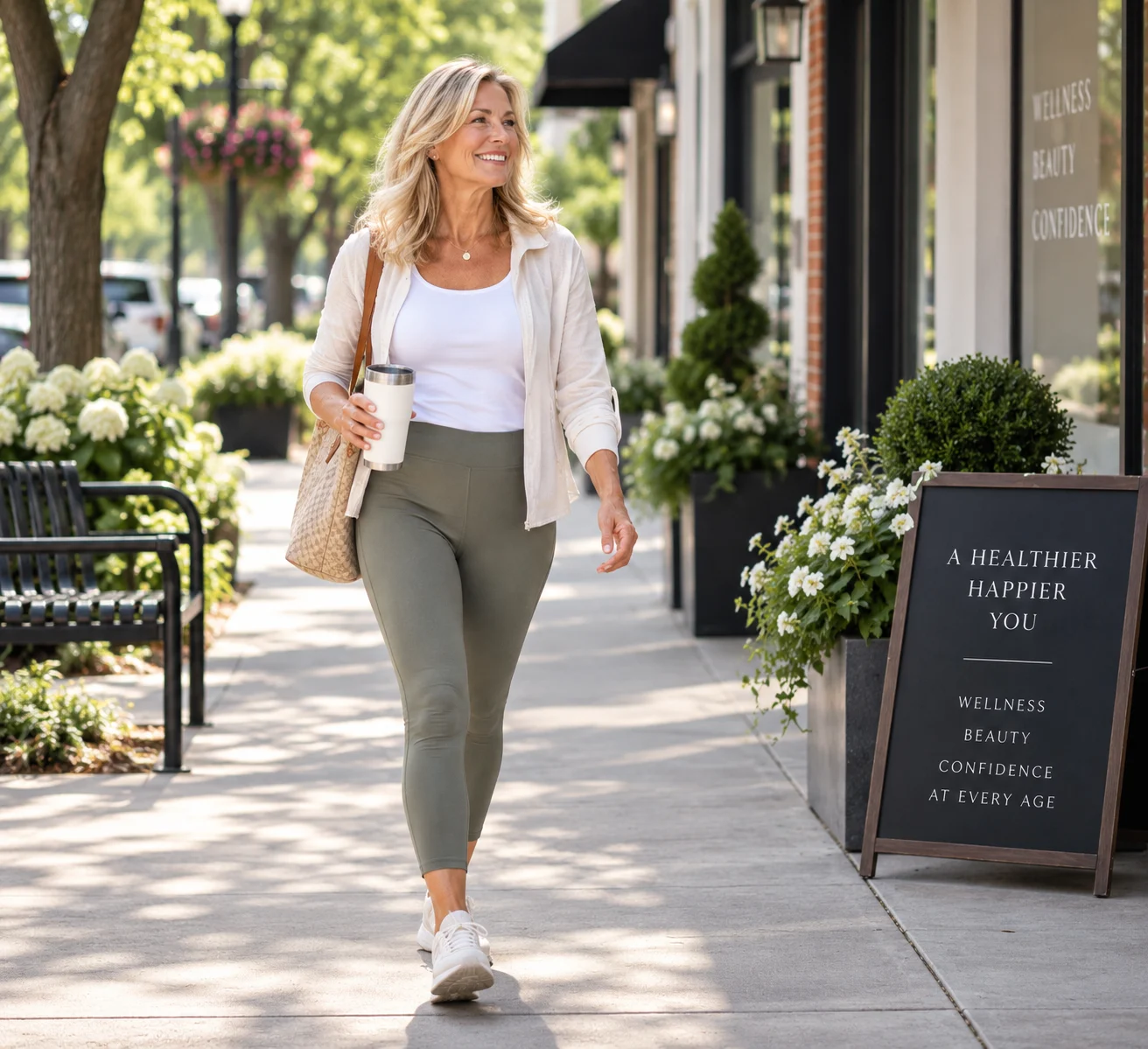 Personalized Hormone Care for Women at Revive Confident woman enjoying an active lifestyle, representing personalized hormone care built around each woman at Revive Wellness & Beauty.